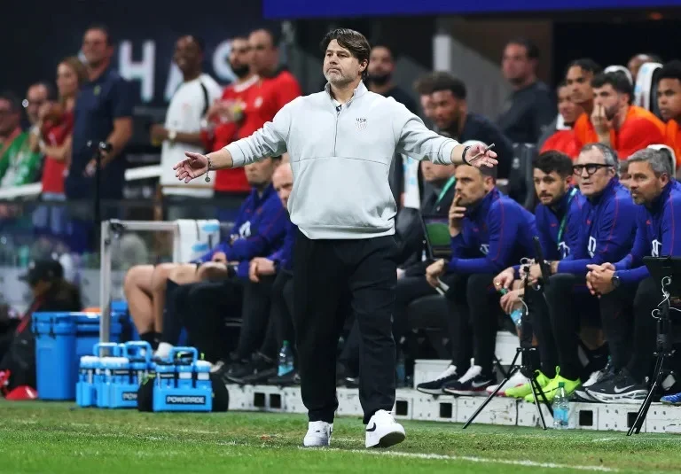 Mauricio Pochettino is challenging his USA team to mount a deep run in the World Cup when the tournament kicks off on home soil next month (Kevin C. Cox)